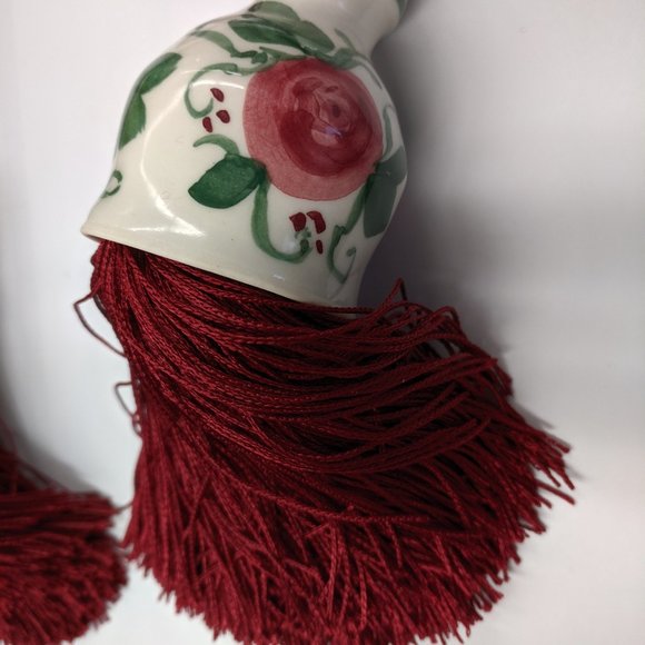 **PRICE REDUCED** Vintage Ceramic Curtain Tiebacks - Picture 8 of 10